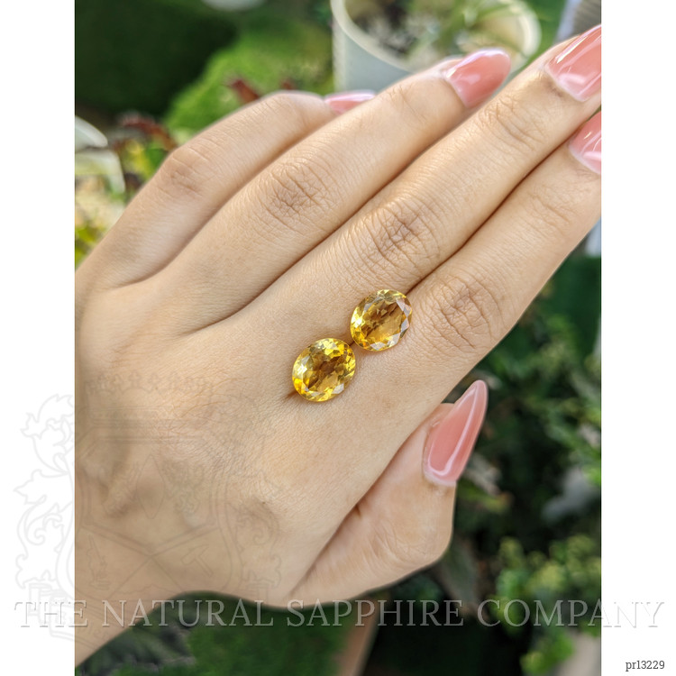 5.91 Ct.Tw. Citrine Pair from Brazil