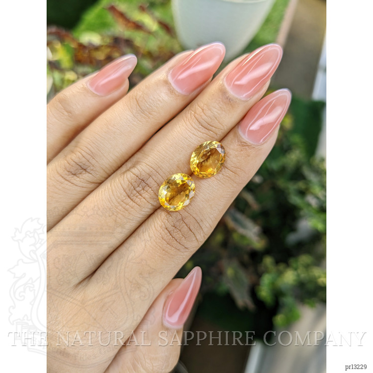 5.91 Ct.Tw. Citrine Pair from Brazil