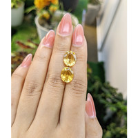 6.58&nbsp;Ct.Tw.Total Carat Weight Citrine Pair from Brazil Life Style