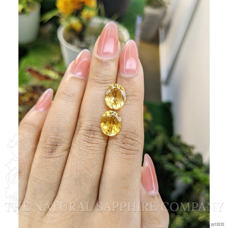 6.58 Ct.Tw. Citrine Pair from Brazil