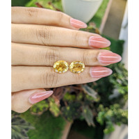 6.58&nbsp;Ct.Tw.Total Carat Weight Citrine Pair from Brazil Life Style