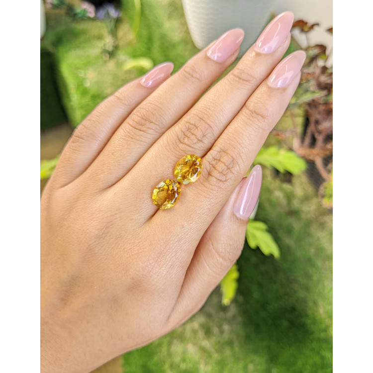 6.14 Ct.Tw. Citrine Pair from Brazil