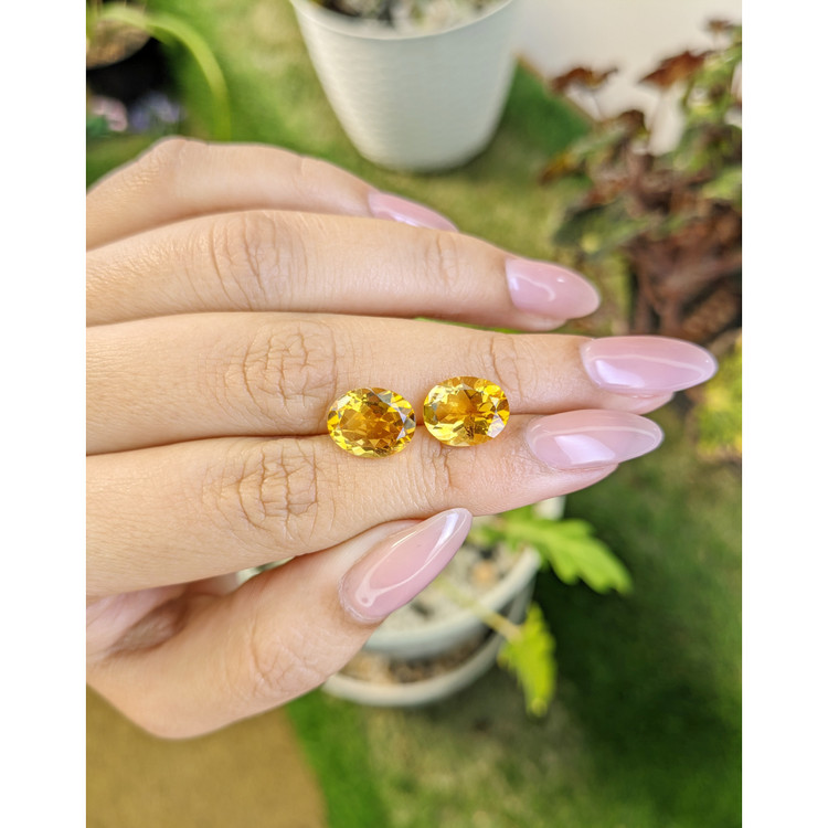6.14 Ct.Tw. Citrine Pair from Brazil