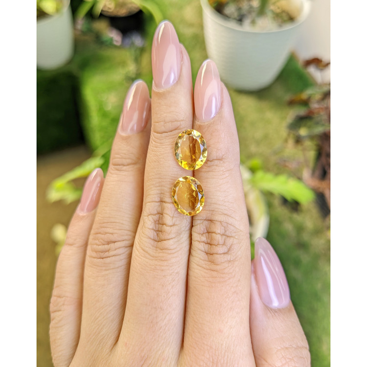 5.04 Ct.Tw. Citrine Pair from Brazil