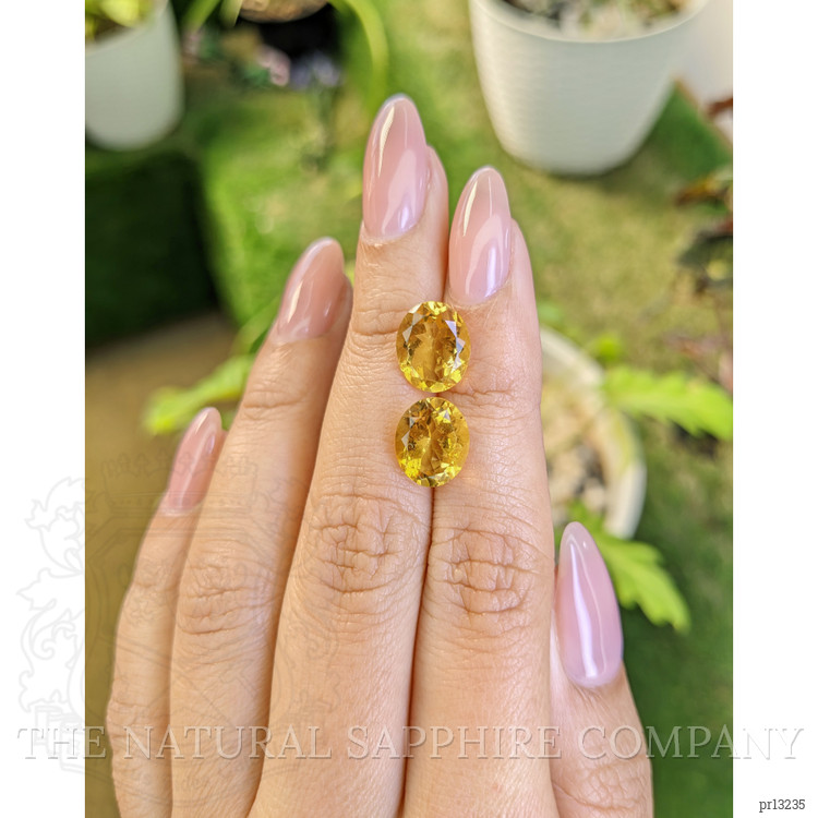 6.20 Ct.Tw. Citrine Pair from Brazil