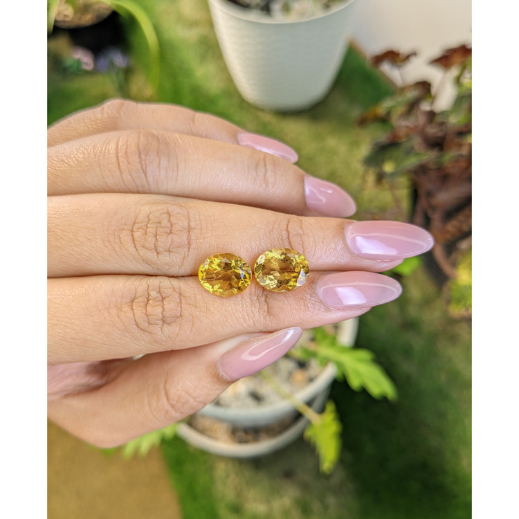 6.20 Ct.Tw. Citrine Pair from Brazil