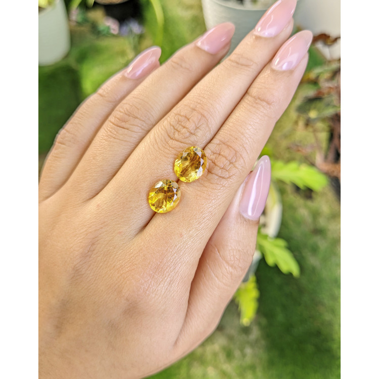 6.20 Ct.Tw. Citrine Pair from Brazil
