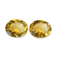 6.34 Ct.Tw. Oval Citrine Pair