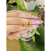 6.34 Ct.Tw.Total Carat Weight Citrine Pair from Brazil Life Style