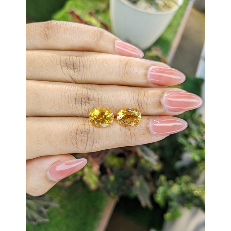 6.47 Ct.Tw. Citrine Pair from Brazil