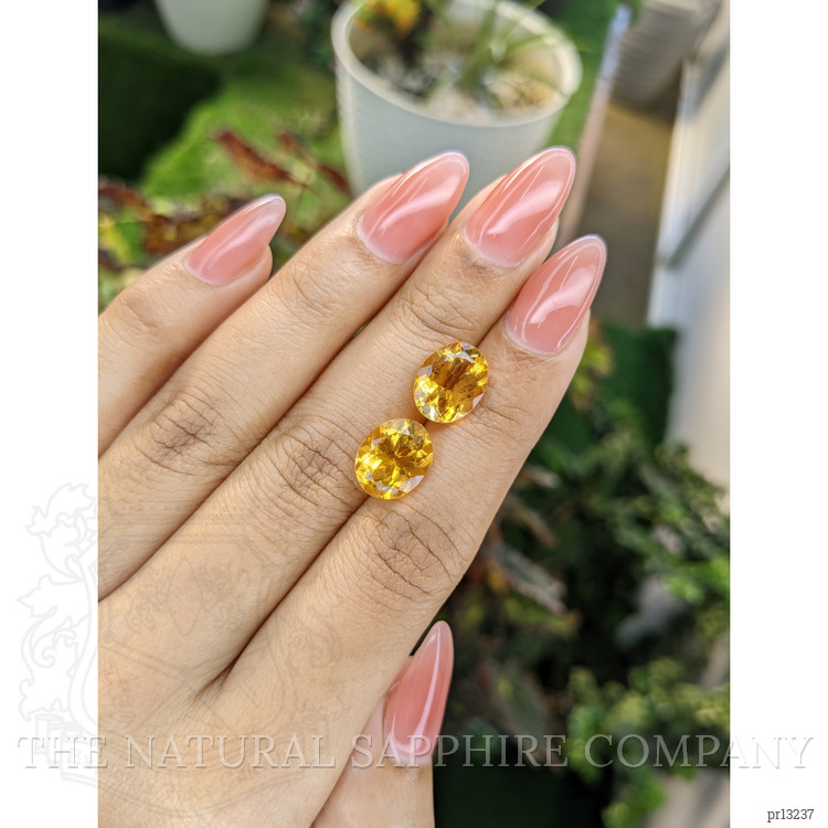 6.47 Ct.Tw. Citrine Pair from Brazil