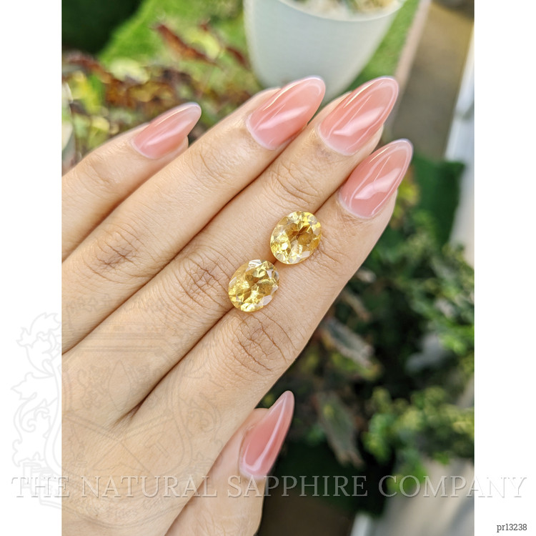 6.65 Ct.Tw. Citrine Pair from Brazil