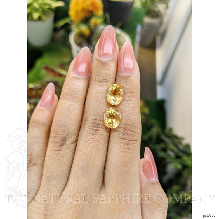 6.65 Ct.Tw. Citrine Pair from Brazil