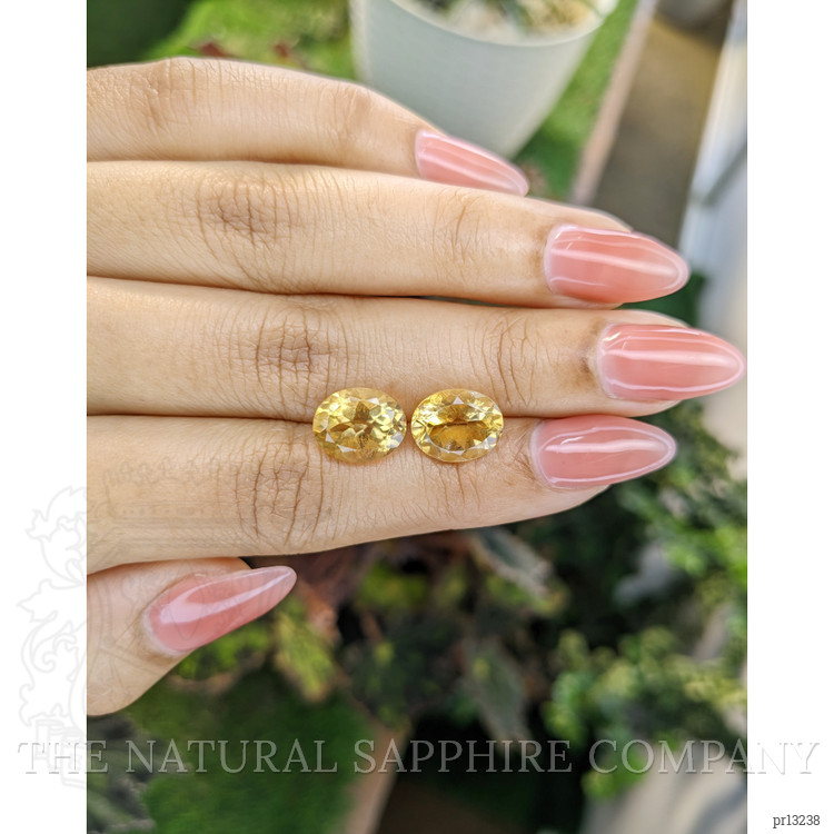 6.65 Ct.Tw. Citrine Pair from Brazil