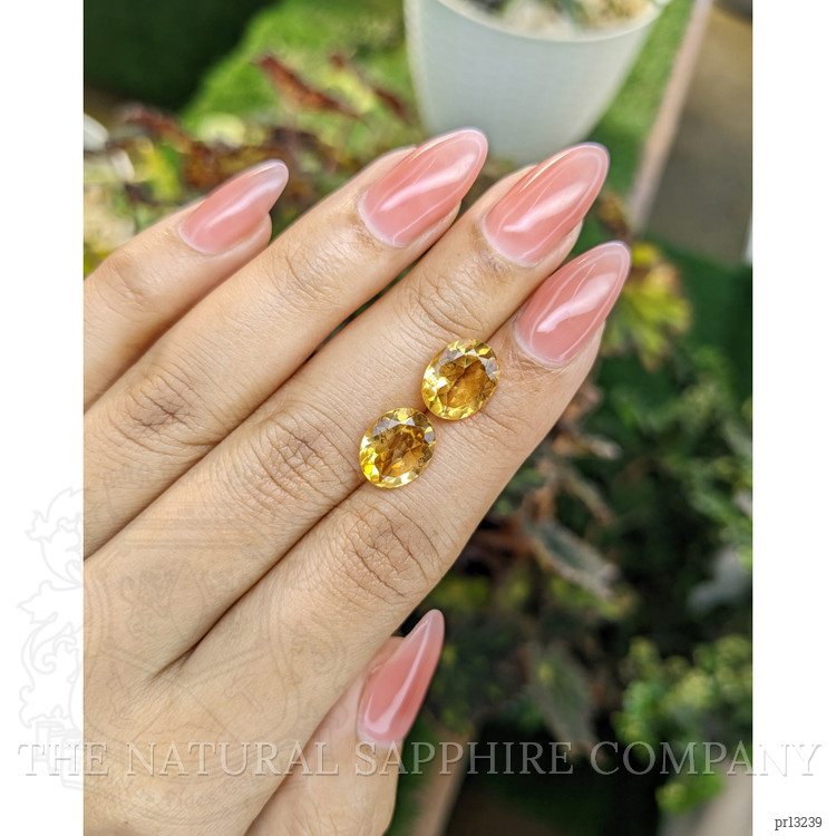 5.38 Ct.Tw. Citrine Pair from Brazil