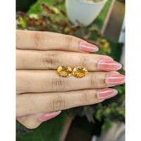5.38 Ct.Tw.Total Carat Weight Citrine Pair from Brazil Life Style