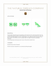 6.74&nbsp;Ct.Tw.Total Carat Weight Emerald Pair from Colombia Appraisal