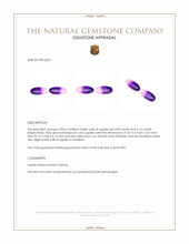 12.01&nbsp;Ct.Tw.Total Carat Weight Cabochon Agate Pair from Namibia Appraisal