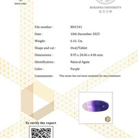 12.01&nbsp;Ct.Tw.Total Carat Weight Cabochon Agate Pair from Namibia Scan Report