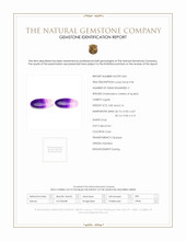12.01 Ct.Tw.Total Carat Weight Cabochon Agate Pair from Namibia Scan Report