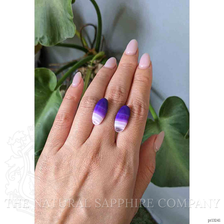 12.01 Ct.Tw. Cabochon Agate Pair from Namibia