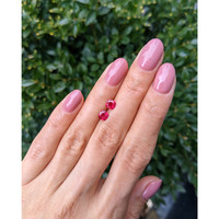 1.03&nbsp;Ct.Tw.Total Carat Weight Ruby Pair from Mozambique Life Style
