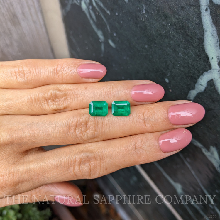 4.12 Ct.Tw. Emerald Pair from Colombia