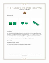 4.88&nbsp;Ct.Tw.Total Carat Weight Emerald Pair from Colombia Appraisal