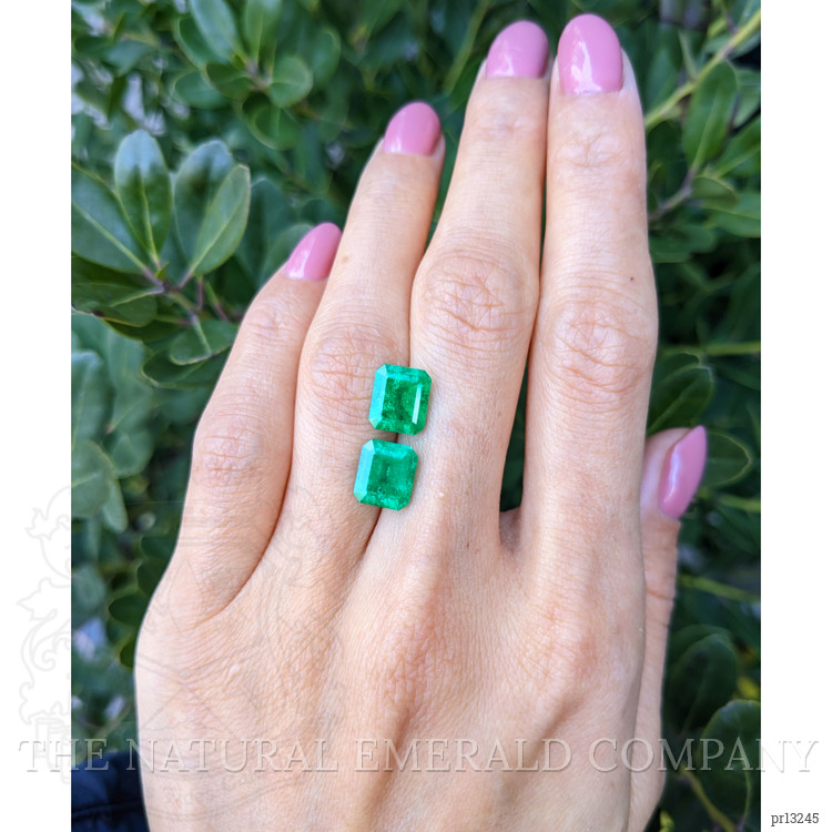 4.88 Ct.Tw. Emerald Pair from Colombia