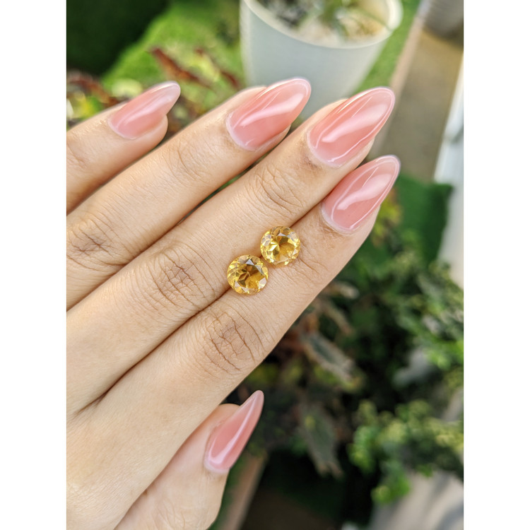 3.60 Ct.Tw. Citrine Pair from Brazil