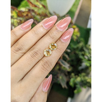 3.41 Ct.Tw.Total Carat Weight Citrine Pair from Brazil Life Style