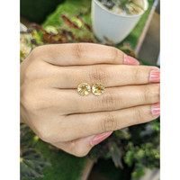3.41 Ct.Tw.Total Carat Weight Citrine Pair from Brazil Life Style