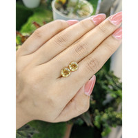 2.86 Ct.Tw.Total Carat Weight Citrine Pair from Brazil Life Style
