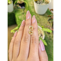 3.38&nbsp;Ct.Tw.Total Carat Weight Citrine Pair from Brazil Life Style