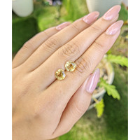 3.38 Ct.Tw.Total Carat Weight Citrine Pair from Brazil Life Style