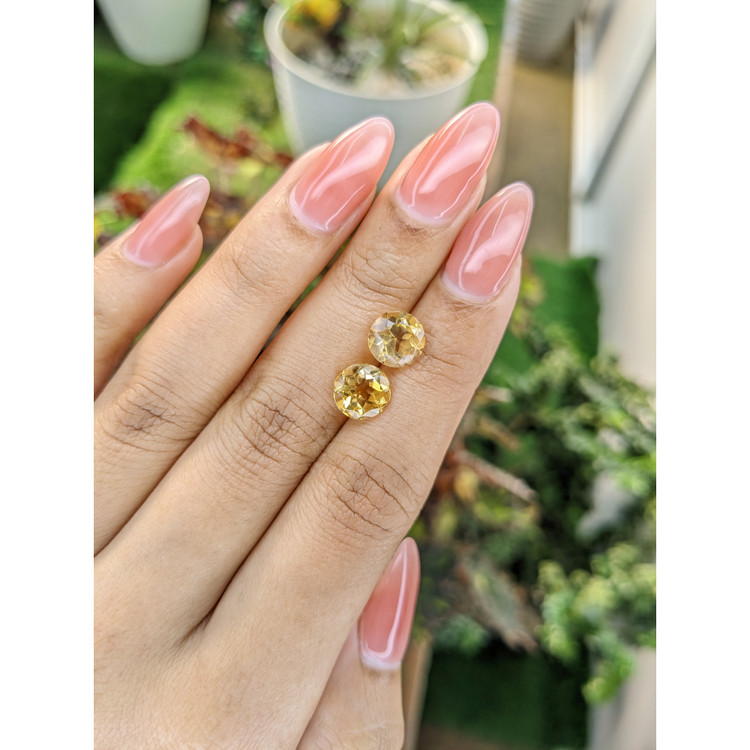 3.73 Ct.Tw. Citrine Pair from Brazil