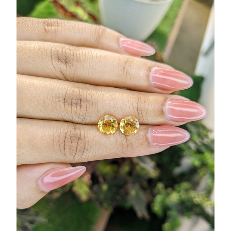 3.18 Ct.Tw. Citrine Pair from Brazil