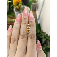 3.02&nbsp;Ct.Tw.Total Carat Weight Citrine Pair from Brazil Life Style