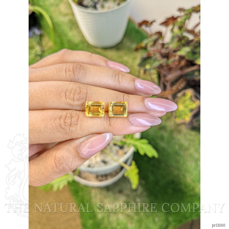 7.31 Ct.Tw. Citrine Pair from Brazil