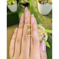 5.81 Ct.Tw.Total Carat Weight Citrine Pair from Brazil Life Style