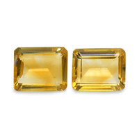 5.39 Ct.Tw. Emerald Cut Citrine Pair