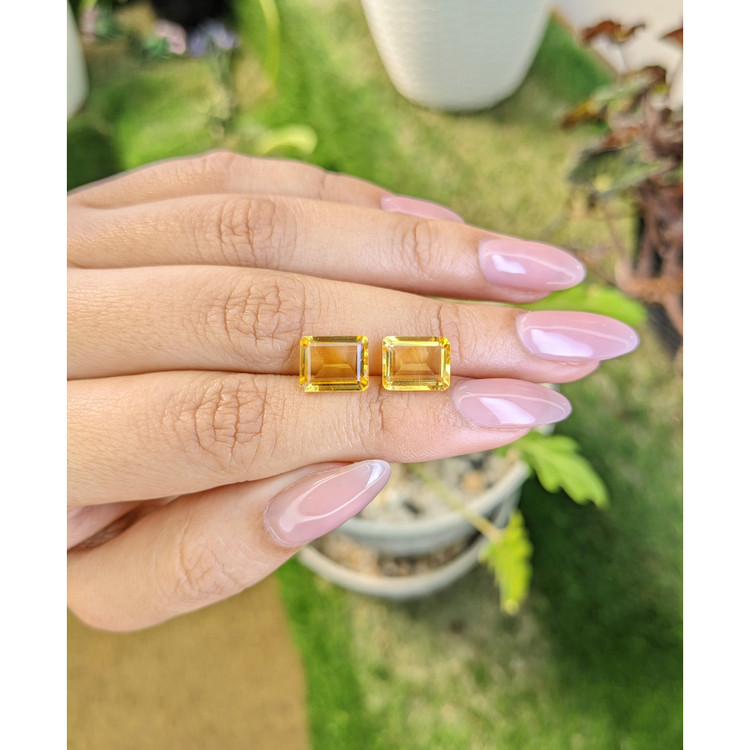 5.39 Ct.Tw. Citrine Pair from Brazil
