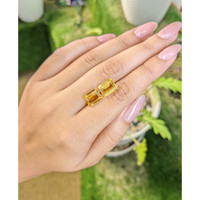 5.39 Ct.Tw.Total Carat Weight Citrine Pair from Brazil Life Style