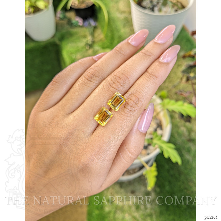 6.61 Ct.Tw. Citrine Pair from Brazil