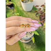 6.61 Ct.Tw.Total Carat Weight Yellow Citrine Pair from Brazil Life Style