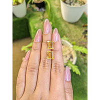 6.61&nbsp;Ct.Tw.Total Carat Weight Citrine Pair from Brazil Life Style