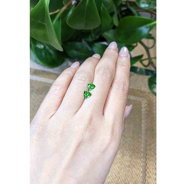 1.31 Ct.Tw. Tsavorite Garnet Pair from Tanzania