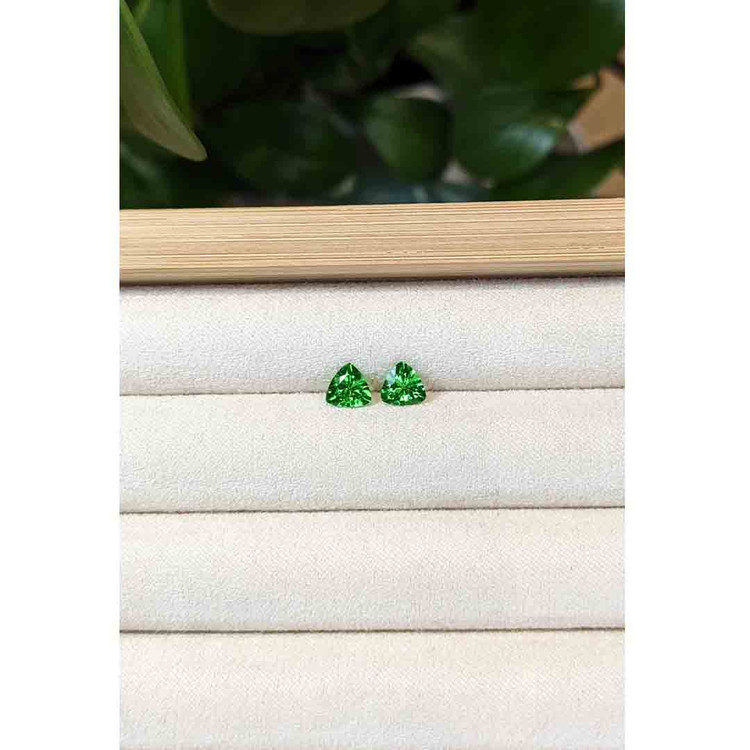 1.31 Ct.Tw. Tsavorite Garnet Pair from Tanzania