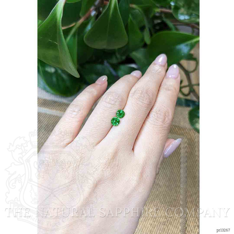 1.23 Ct.Tw. Tsavorite Garnet Pair from Kenya