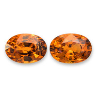 2.22 Ct.Tw.Total Carat Weight Spessartite Garnet Pair from Nigeria Video